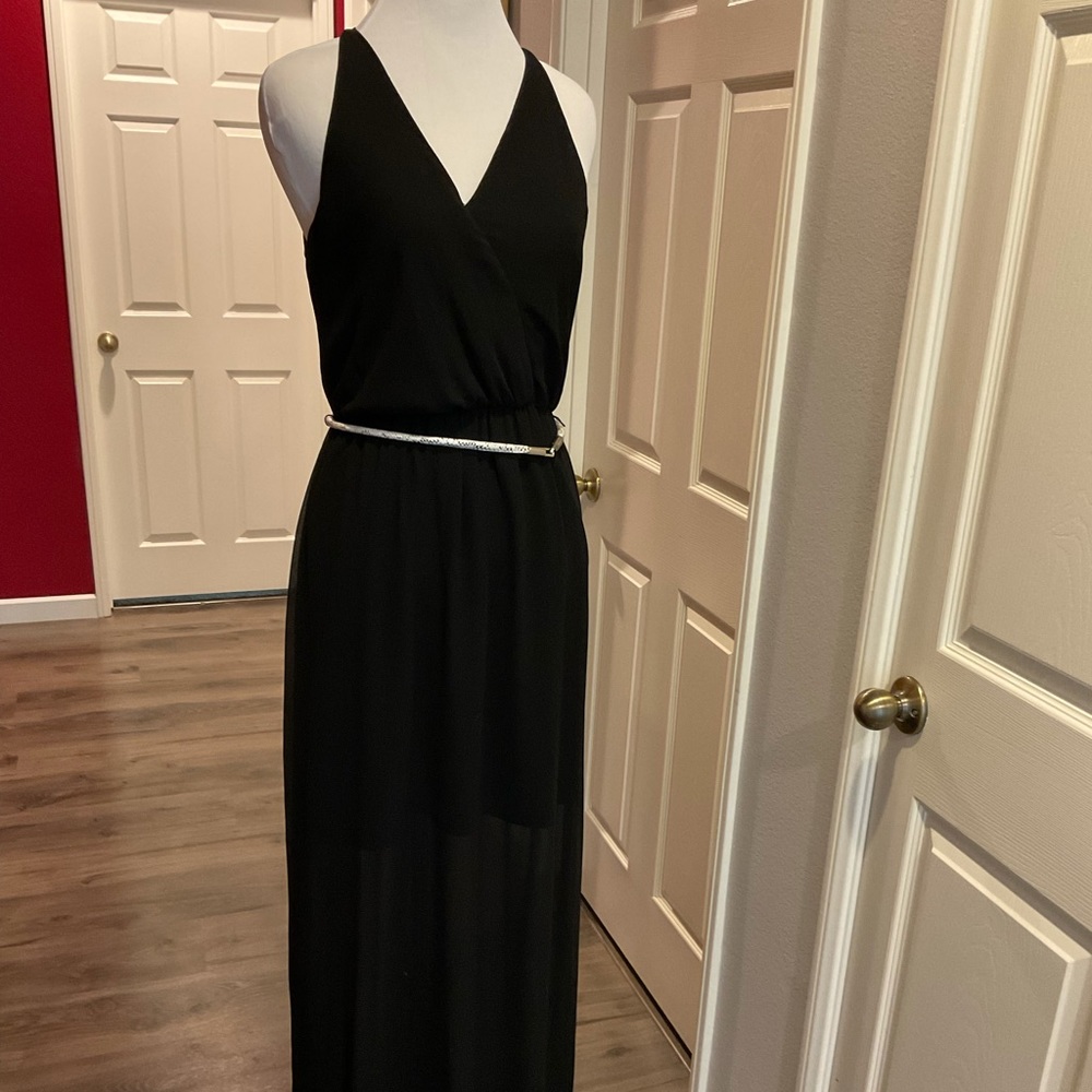 Halter black dress